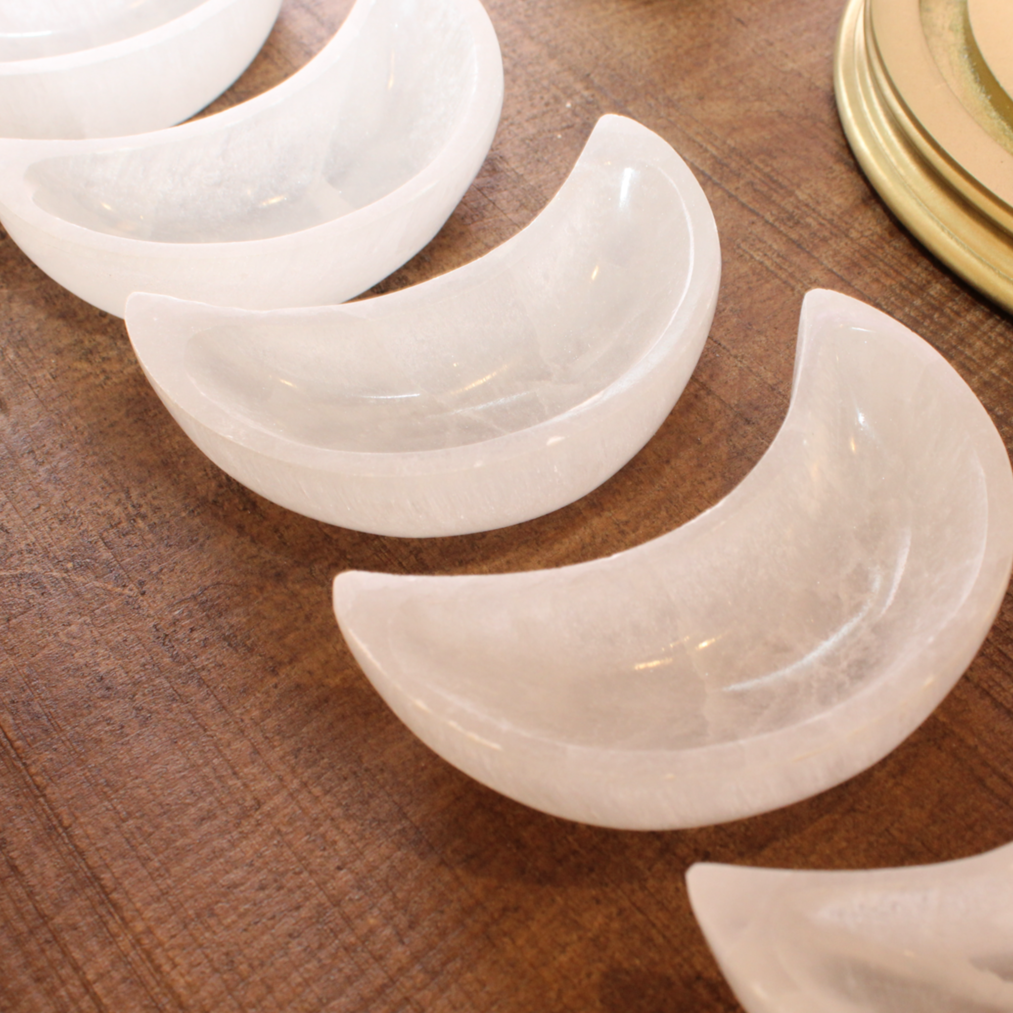 Luna in Selenite - Dimora Cosmica